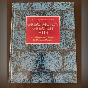 Great Music's Greatest Hits Simon 1980 Piano Organ Classics Reader's Digest NICE
